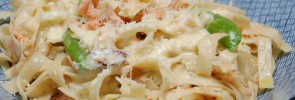 Fettucine prepared with Alfredo Sauce