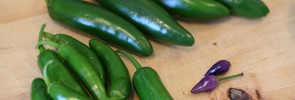 Spicy Jalapeno Peppers and some purple things too