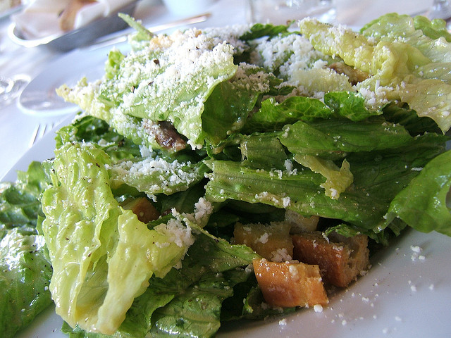 A caesar salad